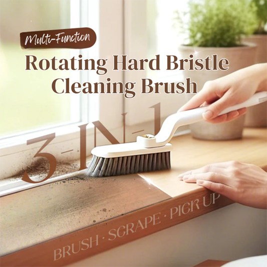 Multi-Function Rotating Hard Bristle Cleaning Brush