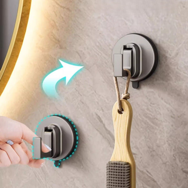 Heavy-Duty No-Drill Strong Suction Cup Utility Hook