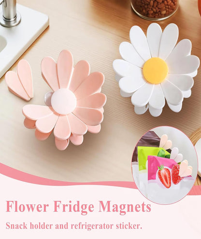 Magnetic Daisy Bag Clip for Snacks Sealing