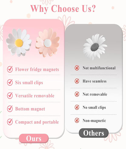 Magnetic Daisy Bag Clip for Snacks Sealing
