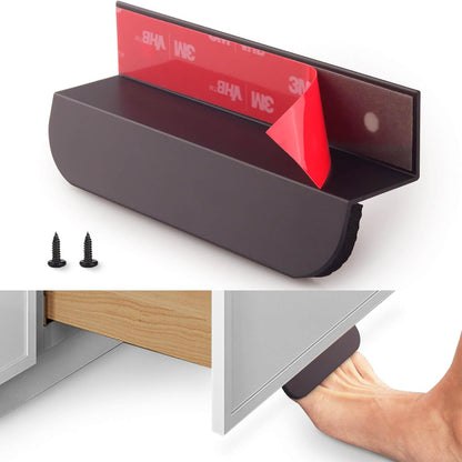 Under Cabinet Foot Pull with Adhesive and Screws (1 Pack)