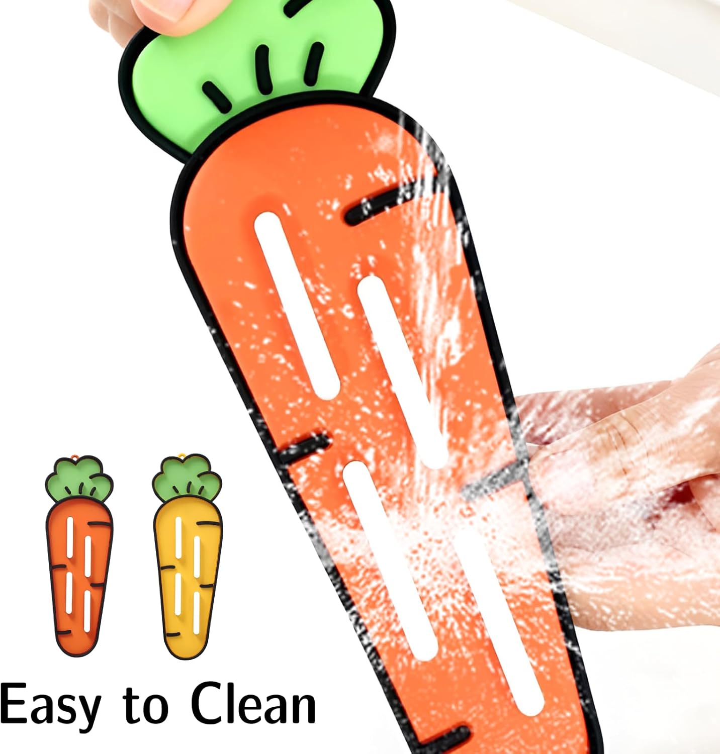 Carrot-Shaped Small Drying Silicone Mat