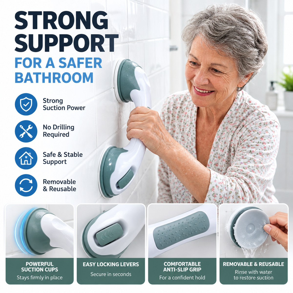 Bathroom Safety Grab Bar