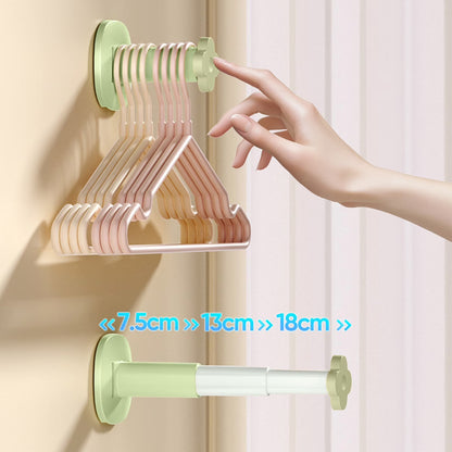 Retractable Wall-Mounted Clothes Rack for Balcony & Bathroom