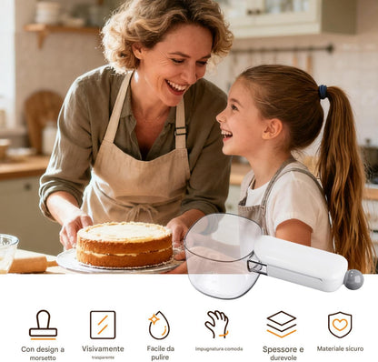 Flour Measure With Kitchen Clips for Sealing Bags