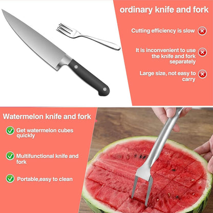2-in-1 Watermelon Cutter and Fork PRO