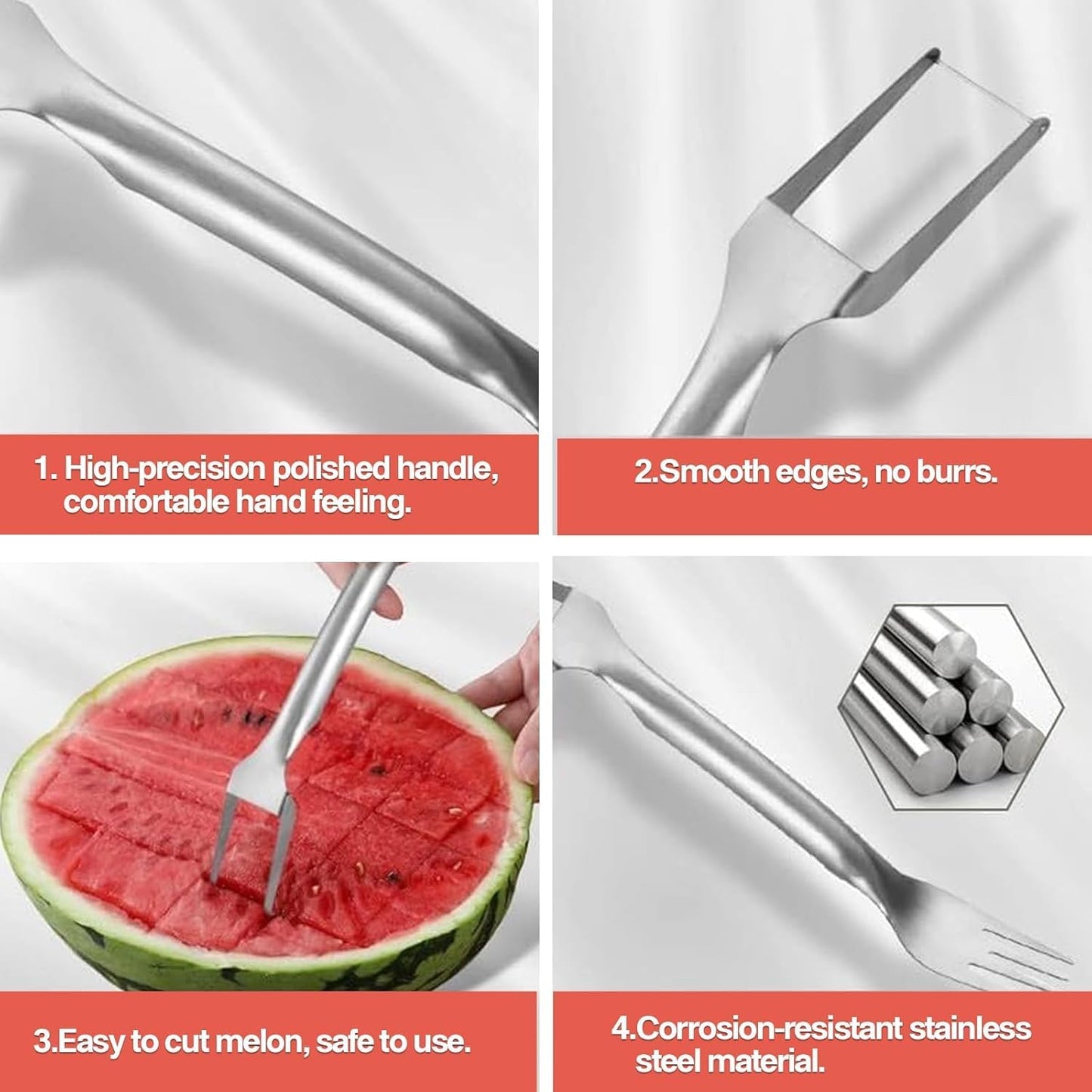 2-in-1 Watermelon Cutter and Fork PRO