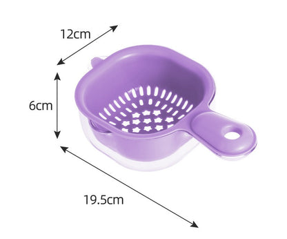 Colander Double-Layer Fruit Cleaning Bowl