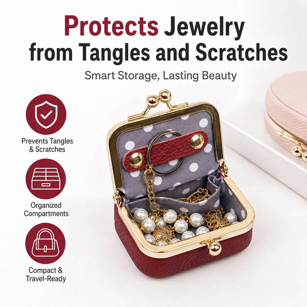 Genuine Leather Mini Jewelry Box