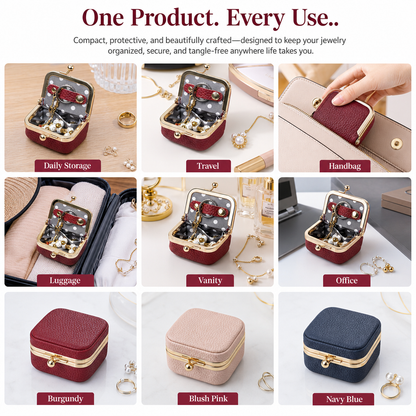 Genuine Leather Mini Jewelry Box