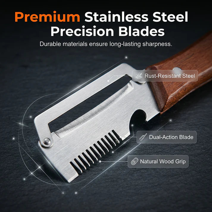 3-in-1 Scallion Shredder & Peeler Kitchen Tool