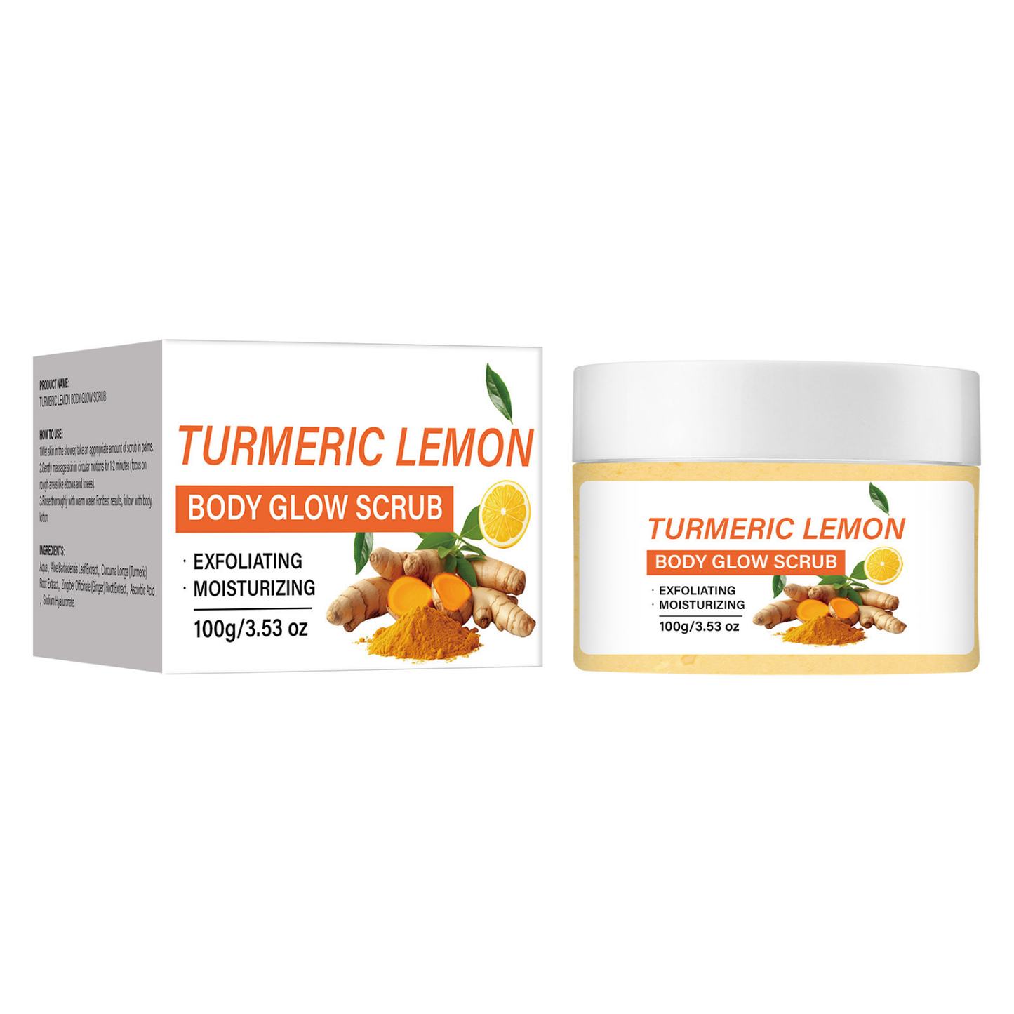 Turmeric Lemon Body Glow Scrub PRO