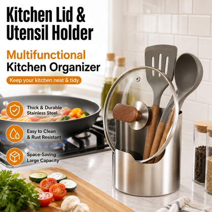 Kitchen Lid & Cutting Board Holder