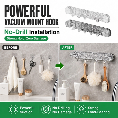 Powerful Vacuum Mount Hook