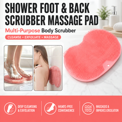 Shower Foot & Back Scrubber Massage Pad