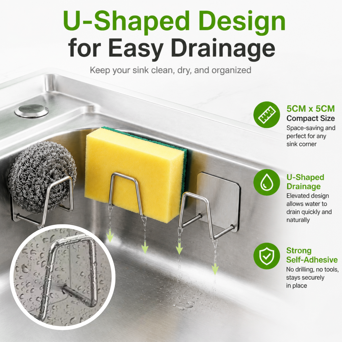 Multi-Functional Sink Storage Rack (2 PCS)