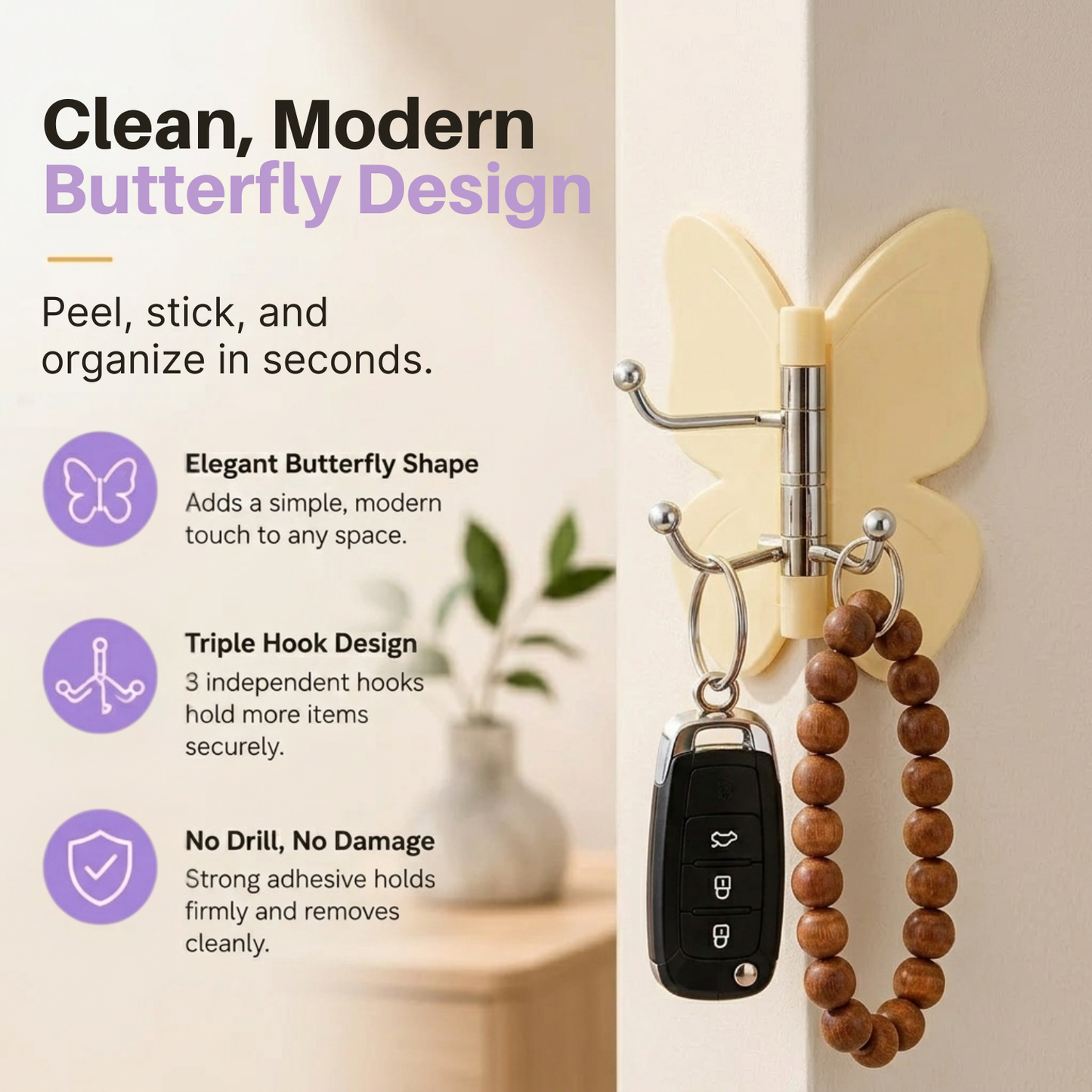 Butterfly Triple Hook