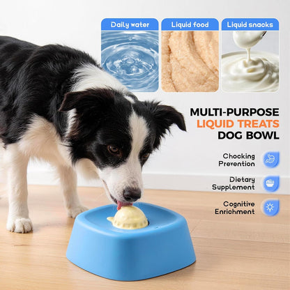 Dog Licking Bowl PRO with Ball For Dogs for Yogurt, Bone Broth & Liquid Treats