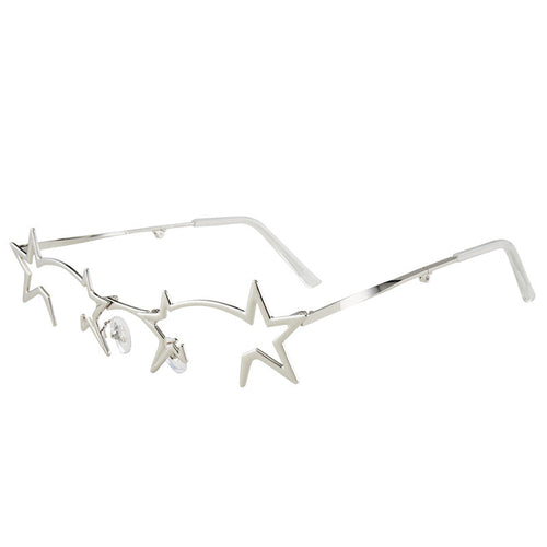 Futuristic Y2K Foldable Metal glasses