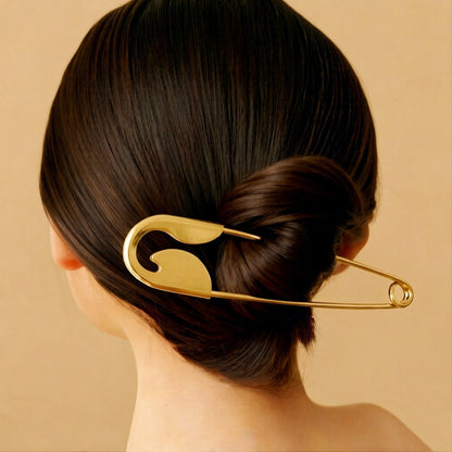 Safety Pin Hair Clip