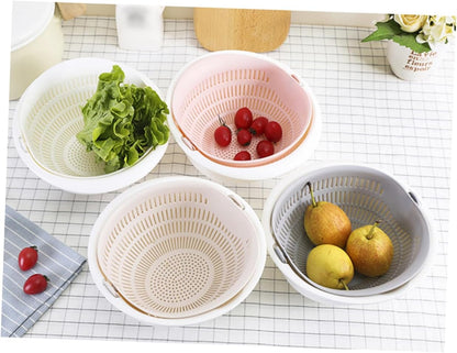 Double-layer Rotating Drain Basket