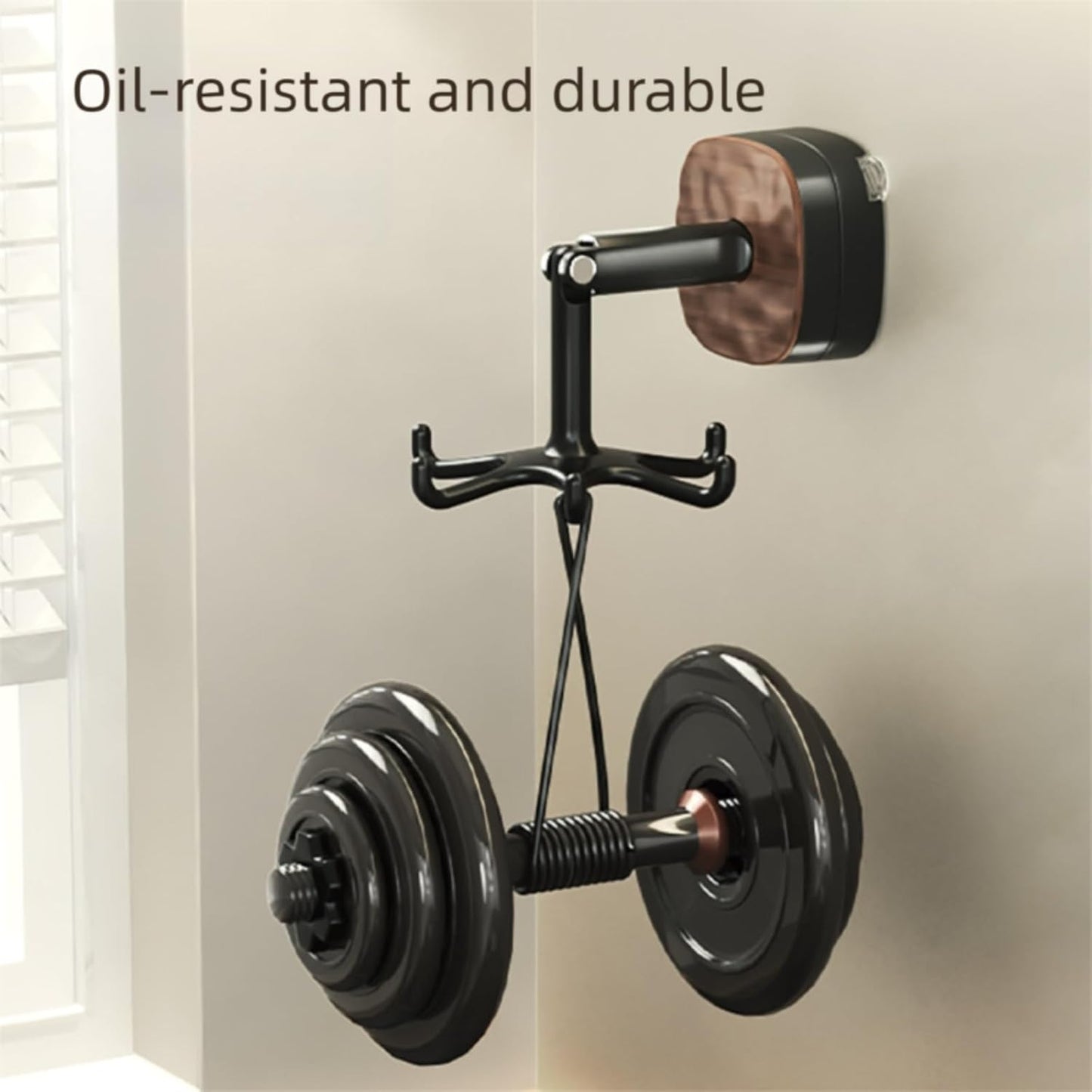 Kitchen Rotating Suction Cup Hook Wall-Mounted Storage Rack