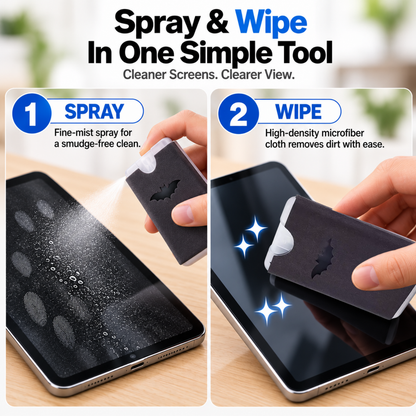 2-in-1 Microfiber Screen Cleaner Spray