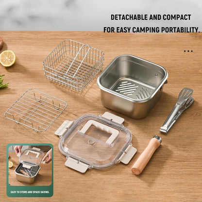Portable Outdoor Stainless Steel Deep Fryer
