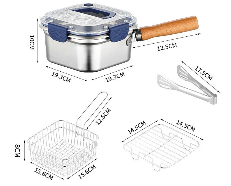Portable Outdoor Stainless Steel Deep Fryer