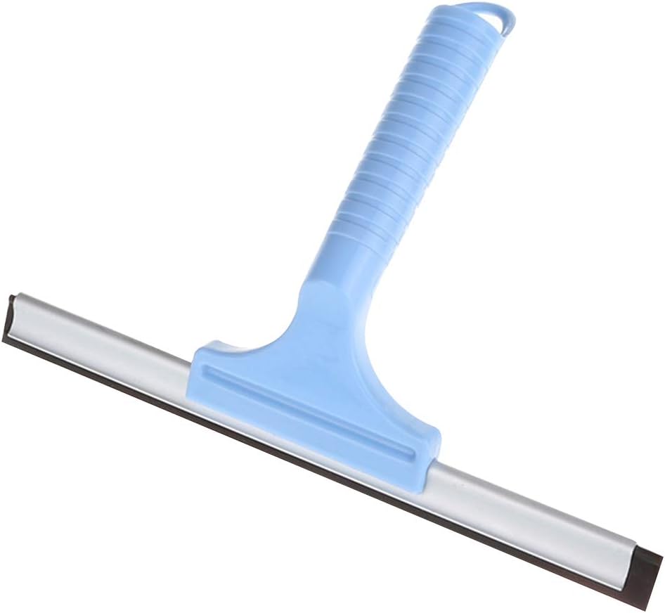 Rubber Glass Windshield Wiper Blades with Non-Slip Handle for Cleaning Showers