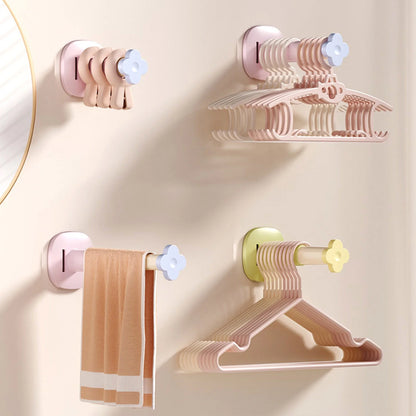 Retractable Wall-Mounted Clothes Rack for Balcony & Bathroom