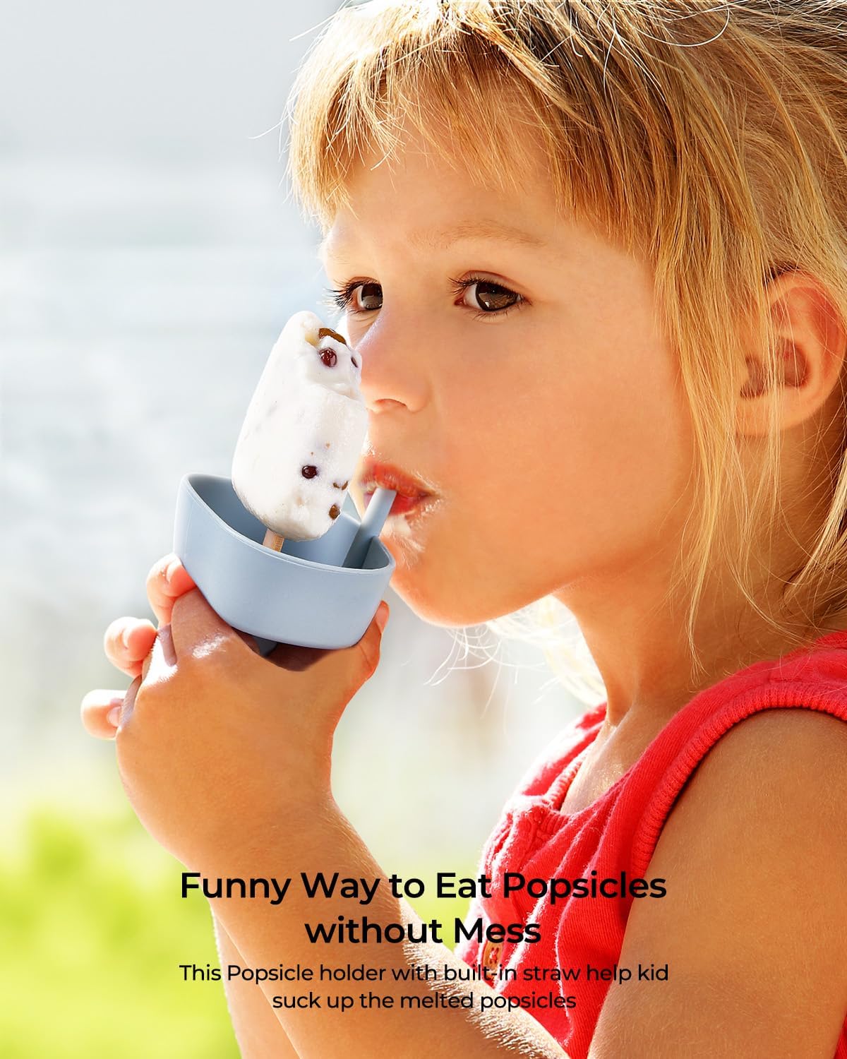 4Pack Random Color Drip-Free Silicone Popsicle Holders