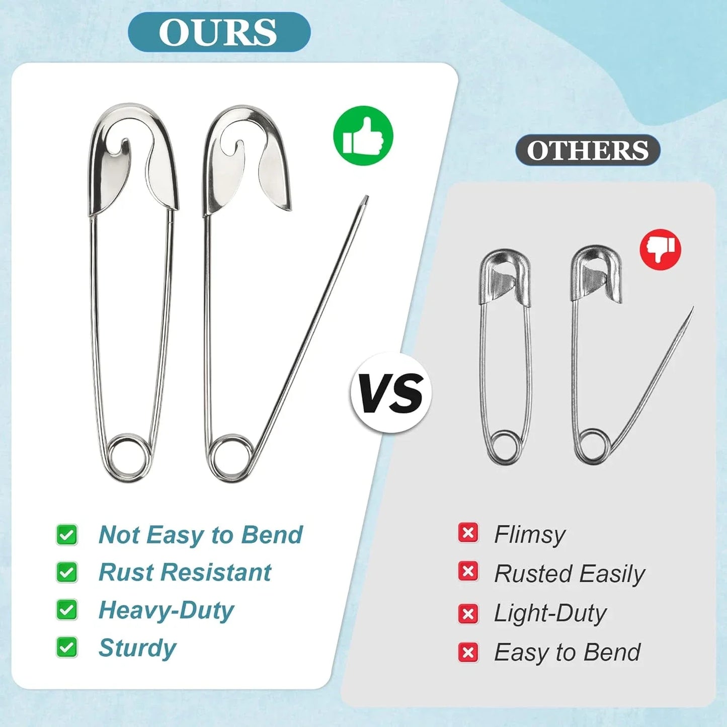 Safety Pin Hair Clip
